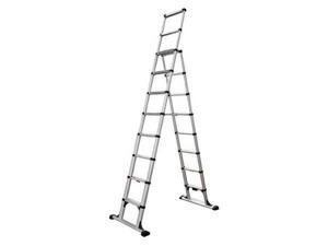 Telesteps 14ES 14 ft Reach Professional Wide Step Telescoping A-Frame Combi-Ladder Telesteps 14ES 14 ft Reach Professional Wide Step Telescoping A-Frame Combi-Ladder