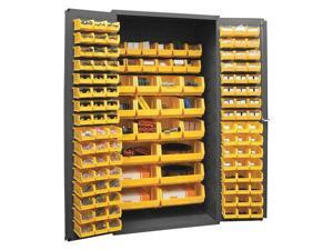 Durham MFG 2501-BDLP-126-95 Bin Cabinet,Ind,16 ga,126Bins,Yellow Durham MFG 2501-BDLP-126-95 Bin Cabinet,Ind,16 ga,126Bins,Yellow