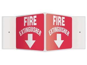 ACCUFORM SIGNS PSP364 Sign, Fire Extinguisher, 8x18 In. ACCUFORM SIGNS PSP364 Sign, Fire Extinguisher, 8x18 In.
