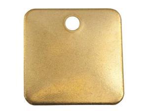 C.H. HANSON 42452 Blk Tag,1-1/2 x 1-1/2 In,Brs,Sq,PK25 C.H. HANSON 42452 Blk Tag,1-1/2 x 1-1/2 In,Brs,Sq,PK25