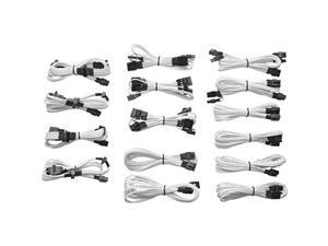corsair cp-8920050 standard power cable kit, white corsair cp-8920050 standard power cable kit, white