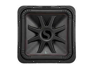 Kicker L7R 12 Inch 1200W Max Power 4 Ohm DVC Square Car Audio Subwoofer, Black