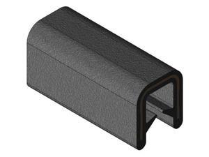 TRIM LOK INC EPDM Trim Seal,Alum Clip,0.19 In W,25 Ft Black 5M062B3X1//64A-25