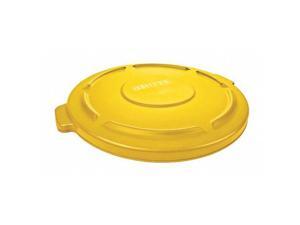 RUBBERMAID FG261960YEL Trash Can Top,Flat,Snap-On Closure,Ylw RUBBERMAID FG261960YEL Trash Can Top,Flat,Snap-On Closure,Ylw