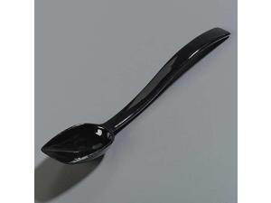 CARLISLE 447003 Solid Spoon,Black,10 In,PK12 CARLISLE 447003 Solid Spoon,Black,10 In,PK12