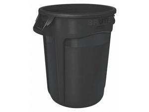 RUBBERMAID 1779739 Brute 55 gal. Black Plastic Round Utility Container RUBBERMAID 1779739 Brute 55 gal. Black Plastic Round Utility Container
