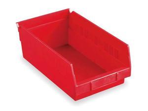AKRO-MILS 30150RED Red Shelf Bin, 11-5/8"L x 8-3/8"W x 4"H AKRO-MILS 30150RED Red Shelf Bin, 11-5/8"L x 8-3/8"W x 4"H