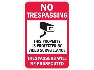 LYLE T1-1074-EG_12x18 Property Sign,No Trespass,18 x 12 In LYLE T1-1074-EG_12x18 Property Sign,No Trespass,18 x 12 In