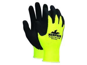 MCR SAFETY 96731HVXL Foam Latex Hi-Vis Coated Gloves, Palm Coverage, Yellow, MCR SAFETY 96731HVXL Foam Latex Hi-Vis Coated Gloves, Palm Coverage, Yellow,