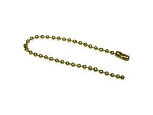 ZORO SELECT 2YB24 Beaded Chain,Brs,Brs Pld,4-1/2 In,PK100 ZORO SELECT 2YB24 Beaded Chain,Brs,Brs Pld,4-1/2 In,PK100