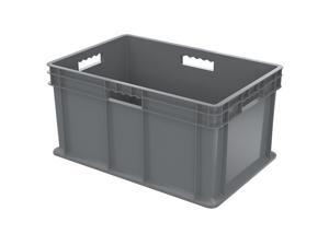 AKRO-MILS 37682GREY Gray Straight Wall Container 23 3/4 in x 15 3/4 in x 12 1/4 AKRO-MILS 37682GREY Gray Straight Wall Container 23 3/4 in x 15 3/4 in x 12 1/4