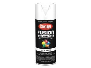 Krylon Fusion All-In-One Satin Spray Paint & Primer, White K02753007 Krylon Fusion All-In-One Satin Spray Paint & Primer, White K02753007