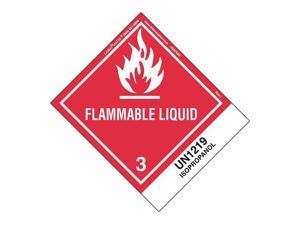 LABELMASTER HSN7500 Flammable Liquid Label,UN1219,PK500