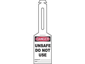 ACCUFORM TAL310 Loop n Strap Danger Tag,5.25 x3.25,PK25 ACCUFORM TAL310 Loop n Strap Danger Tag,5.25 x3.25,PK25