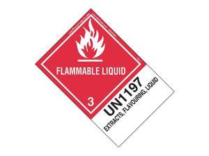LABELMASTER HSN4700ET Flammable Liquid Label,UN1197,PK500