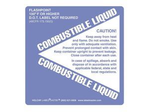 LABELMASTER HSLC4R Combustible Liquid Label,PK500