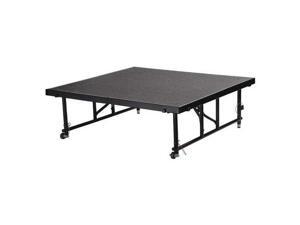 NATIONAL PUBLIC SEATING TFXS48481624C02 Carpeted Portable Stage Package, 16 in. NATIONAL PUBLIC SEATING TFXS48481624C02 Carpeted Portable Stage Package, 16 in.