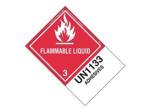 LABELMASTER HSN1800ET Flammable Liquid Label,UN1133,PK500