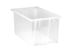 QUANTUM STORAGE SYSTEMS SNT185CL Stack and Nest Container,9"H Outside,PK6 QUANTUM STORAGE SYSTEMS SNT185CL Stack and Nest Container,9"H Outside,PK6