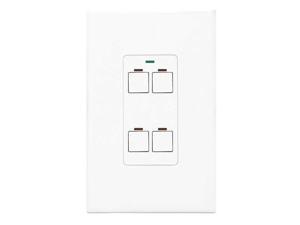 LITHONIA LIGHTING CH4 BWH PWH Digital Wall Switch,Wall,White LITHONIA LIGHTING CH4 BWH PWH Digital Wall Switch,Wall,White