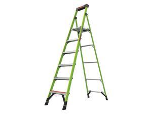 LITTLE GIANT 15368-001 8 ft Fiberglass Stepladder, 300 lbs. Capacity LITTLE GIANT 15368-001 8 ft Fiberglass Stepladder, 300 lbs. Capacity