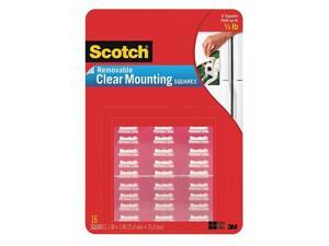 Scotch Mounting Squares Precut Removable 11/16" x 11/16" Clear 35/Pack 859 Scotch Mounting Squares Precut Removable 11/16" x 11/16" Clear 35/Pack 859