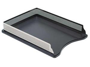 Rolodex Distinctions Self-Stacking Letter Desk Tray Metal/Black E23565 Rolodex Distinctions Self-Stacking Letter Desk Tray Metal/Black E23565