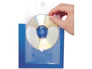 Baumgartens Cd Pocket, Clear/White, 5/Pack 61801