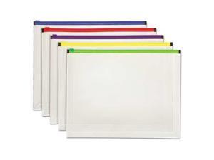 Globe-Weis Specialty Poly Zip Strip Envelope, Open Side, Assorted, 5/Pk Globe-Weis Specialty Poly Zip Strip Envelope, Open Side, Assorted, 5/Pk