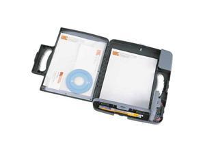 Portable Storage Clipboard Case, 3/4" Capacity, Holds 9w X 12h, Charcoal Portable Storage Clipboard Case, 3/4" Capacity, Holds 9w X 12h, Charcoal