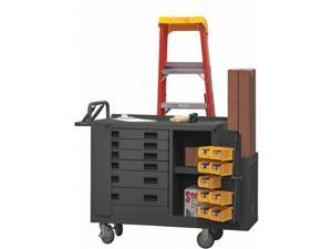 DURHAM MFG 2211-DLP-6DR-RM-9B-95 Mobile Workbench,2000 lb,52-3/4inL,19inW DURHAM MFG 2211-DLP-6DR-RM-9B-95 Mobile Workbench,2000 lb,52-3/4inL,19inW