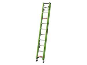 LITTLE GIANT 17520 20 ft Fiberglass Extension Ladder, 375 lb Load Capacity LITTLE GIANT 17520 20 ft Fiberglass Extension Ladder, 375 lb Load Capacity