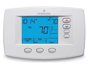 EMERSON 1F95-0671 Low Voltage Thermostat , 7, 5-1-1 Programs, 4 H 2 C, 24VAC