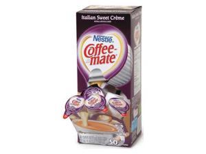 Coffee-mate Liquid Coffee Creamer Italian Sweet Creme 0.375 oz Cups 50/Box 84652 Coffee-mate Liquid Coffee Creamer Italian Sweet Creme 0.375 oz Cups 50/Box 84652