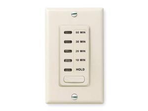 Intermatic EI200LA 5/10/15/30 Minute Electronic in-Wall Countdown Auto-Off Timer Light Almond
