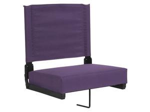 Grandstand Comfort Seats by Flash with Ultra-Padded Seat in Dark Purple