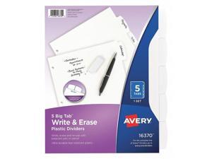 AVERY 7278216370 Avery® Big Tab™ Write & Erase Durable Plastic Dividers 16370,