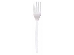 Eco EPS002 Vegetable Plant Starch Fork 1 000/Carton Cream Eco EPS002 Vegetable Plant Starch Fork 1 000/Carton Cream