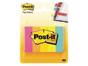 Post-it Page Flag Markers Assorted Brights 100 Strips/Pad 5 Pads/Pack 6705AN