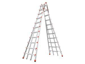 LITTLE GIANT 10121 20-1/2ft. Telescoping Step Ladder, IA, Alm LITTLE GIANT 10121 20-1/2ft. Telescoping Step Ladder, IA, Alm