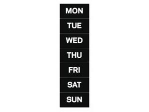 MasterVision Calendar Magnetic Tape, Days Of The Week, Black/White, 2" x 1" MasterVision Calendar Magnetic Tape, Days Of The Week, Black/White, 2" x 1"
