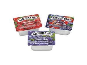 Smuckers Smucker's Jam Assortment Single Serving Packs .5oz 200/Carton 774 Smuckers Smucker's Jam Assortment Single Serving Packs .5oz 200/Carton 774