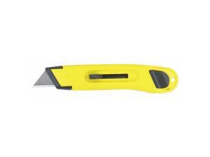 Plastic Light-Duty Utility Knife w/Retractable Blade, Yellow 10-065 Plastic Light-Duty Utility Knife w/Retractable Blade, Yellow 10-065
