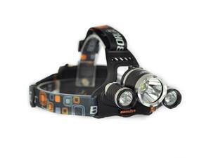 RJ-3000 Headlight 5000 Lumen Headlamp 3x XML T6 LED Head Lamp LED Linternas Frontales for Camping