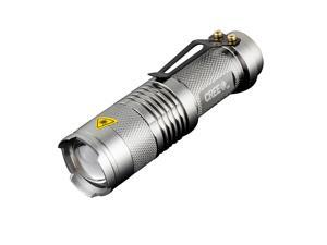 CREE Q5 LED Flashlight 450LM 7W Mini Zoomable Bicycle Front Head Light Waterproof Glare Torch