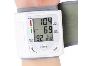Automatic LCD Display Digital Wrist Cuff Blood Pressure Monitor Arm Meter Pulse Sphygmomanometer Heart Beat Meter CK-101S