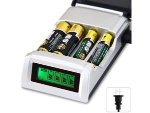 Universal C905W 4 Slots LCD Display Smart Intelligent Li-ion Battery Charger for AA/AAA NiCd NiMh Rechargeable Batteries US Plug Universal C905W 4 Slots LCD Display Smart Intelligent Li-ion Battery Charger for AA/AAA NiCd NiMh Rechargeable Batteries US Plug