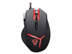 Universal Ergonomic Motospeed V18 Gaming Wired Gaming Mouse with 4000DPI High Precision Optical 9 Keys for Laptop Computer Gamer