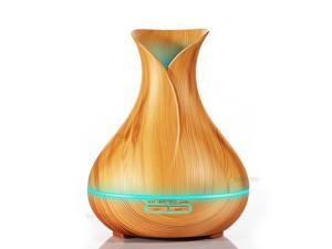 300ml Aroma Essential Oil Diffuser Ultrasonic Air Humidifier with Wood Grain 7Color Changing LED Lights Electric Aroma 300ml Aroma Essential Oil Diffuser Ultrasonic Air Humidifier with Wood Grain 7Color Changing LED Lights Electric Aroma