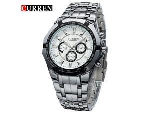 Mens Watches Top Brand Luxury CURREN 8084 Watch Full Steel Quartz Wristwatches Fashion Watch Men Sports